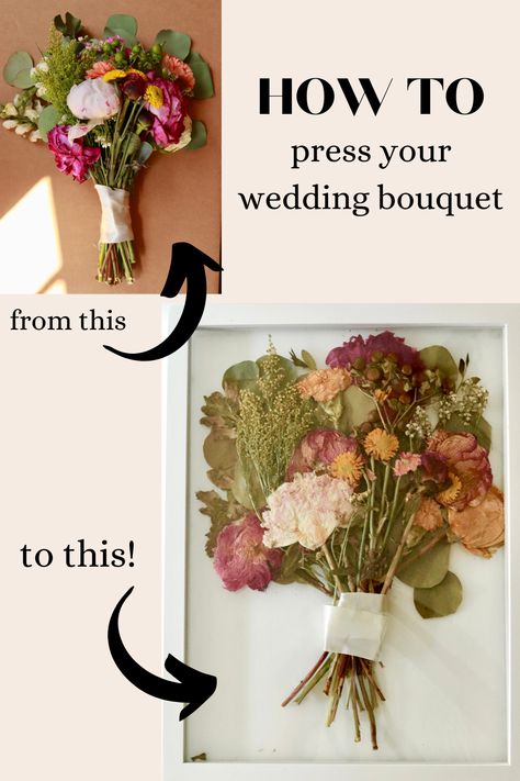 how to dry flowers Saved Flowers Ideas, How To Dry Out Wedding Bouquets, How To Keep Your Wedding Bouquet, Flowers In A Shadow Box How To Preserve, How To Preserve Wedding Bouquet Diy Dry Flowers, How To Preserve A Bridal Bouquet, How To Save Bridal Bouquet, Bridal Bouquet Keepsake, Bride Bouquet Preservation