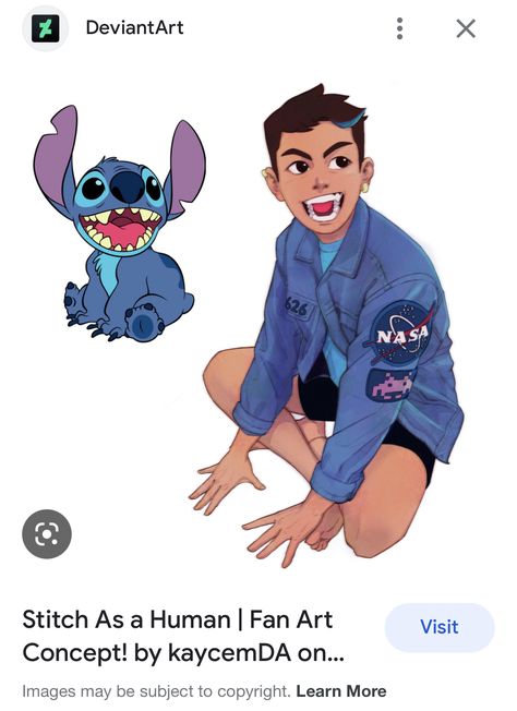 Stitch Human Version, Disney Characters As Humans Anime, Rio Human Version, Human Stitch Fanart, Winnie The Pooh Human Version, Inside Out As Humans, Stitch As A Human Fanart, Human Stitch, Sing Characters As Humans