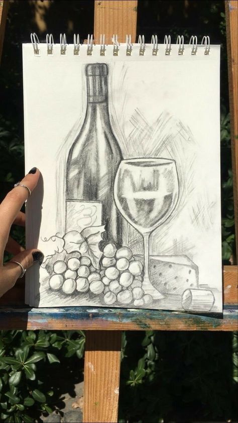 Still Life Pencil Shading, Still Life Sketch, Pen Art Drawings, Dress Design Drawing, Cool Pencil Drawings, Art Sketches Pencil, Still Life Drawing, Arte Sketchbook, Pencil Art Drawings