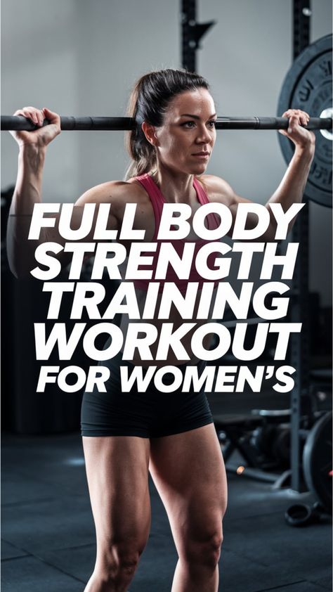 "Full-Body Strength Workout for Women: Get Strong, Not Bulky!" Description: Want to tone up without bulking up? This full-body strength workout is designed to help women build lean muscle while staying fit. Perfect for home or gym workouts! #FullBodyWorkout #WomenWhoStrengthTrain #ToneUp #FitWomen #NoBulk Full Body Lifting Workout, Strength Workout For Women, Full Body Strength Training Workout, Full Body Strength Training, Free Weight Workout, Weights Workout For Women, Full Body Strength Workout, Lifting Workouts, Weight Lifting Workout