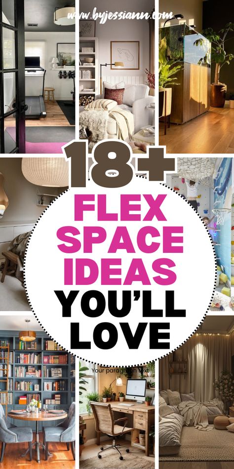 18+ Flex Room Ideas You'll Absolutely Love! Lounge Loft Ideas, Office With Pet Space, Spare Lounge Room Ideas, Guest Room Craft Room Combo Layout, Entertainment Room Decor Ideas, Chic Game Room Ideas, House Bar Ideas Small Spaces Living Room, How To Use A Flex Room, Bonus Room Staging Ideas