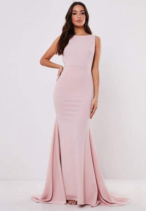 Missguided Tall Bridesmaid Blush Sleeveless Low Back Maxi Dress Decent Bridesmaid Dresses, Tall Maxi Dress, Blush Maxi Dress, Petite Maxi Dress, Stunning Bridesmaid Dresses, Blush Bridesmaids, Missguided Dress, Petite Fashion Tips, Clothing For Tall Women