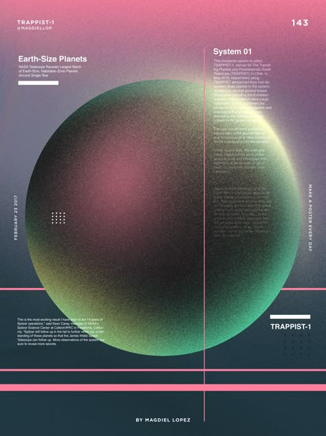 Texture Poster Design, Magdiel Lopez, Grainy Texture, Planet Design, 타이포그래피 포스터 디자인, Design Presentation, Grafic Design, Gradient Design, Design Typography