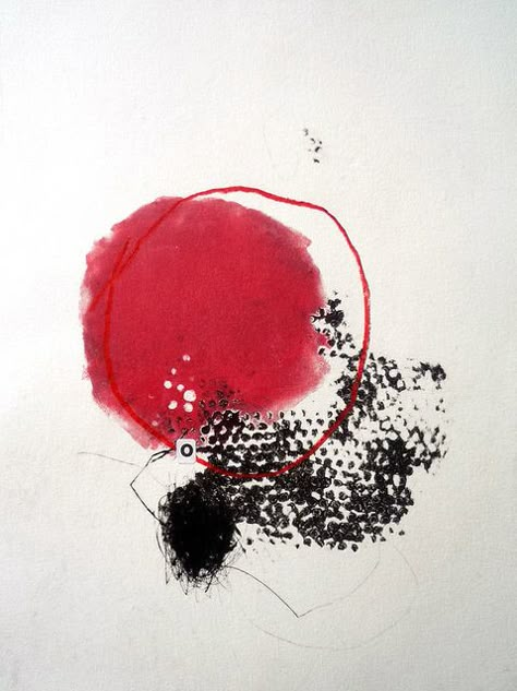 monotype-030 by beamahan, via Flickr Printmaking Monotype, Textiles Sketchbook, Abstracted Art, Circle Abstract, Acrylic Painting Inspiration, Sensory Art, Circle Drawing, Printmaking Art, Original Art Prints