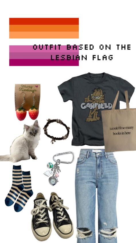 Bisexual Aesthetic Outfit, Heartstopper Outfits, Bisexual Aesthetic, Charlie Heartstopper, Lesbian Flag, Aesthetic Outfit, Fit Inspo, Outfits Aesthetic, Fitness Inspo