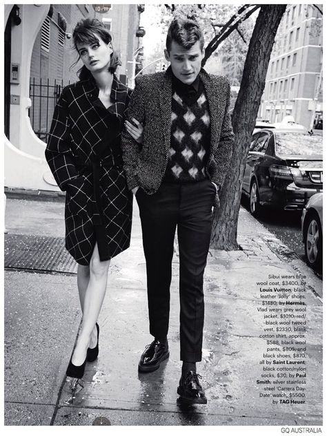 Vladimir Ivanov + Demy Matzen Model 60s Inspired Fashions for GQ Australia image Mod Styles Fashion Editorial GQ Australia 010 60s Inspired Fashion, Vladimir Ivanov, 60s Mod Fashion, Fashion 60s, Beatnik Style, 60s Men, Gq Australia, Pamela Hanson, Mode Editorials