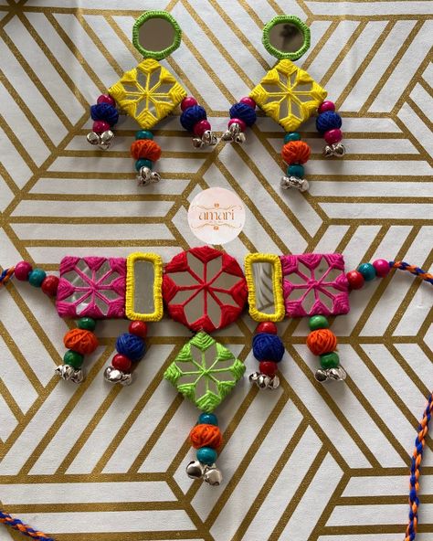 Handcrafted Mirror work and Fabric Jewellery for Navratri ✨ #navratri #navratrispecial #navratricollection #navratri2024 #navratrispecial #navratrifestival #launch #launching #launchingnewcollection #navratribangles #navratriaccessories #navratriearrings #navratrinecklace #bangle #bangles #navratrioutfit #explorepage #explore #explorepost #navratrivibes #navratrigarba #navratrifashion #earringlover #necklacelover #postoftheday #earrings #necklace #earring #necklaces #necklacelove Navaratri Jwellary Handmade, Handmade Jewelry Navratri, Jewellery For Navratri, Handmade Jewelry For Navratri, Handmade Jewellery For Navratri, Dandiya Decoration, Traditional Handmade Jewelry For Navratri, Mirror Jewellery, Chaniya Choli Designs