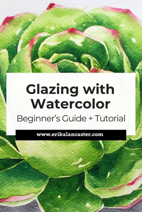 This is a full guide for beginners that explains what the glazing technique is, how it is different from layering, what you can use glazing for, and how to practice for faster progress. I also provide a free step by step tutorial that will help you advance your skills. Watercolor Glazing Technique, Watercolor Glazing, Outline Sketches, Sketches Reference, Art Fundamentals, Painting Sketchbook, Find Your Voice, Watercolor Beginner, Watercolor Sketching