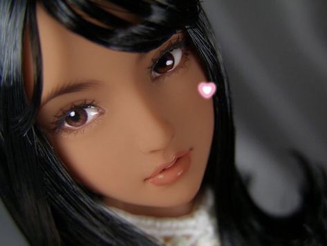 Bjd Dolls Girls, Doll Aesthetic, Dyed Hair Inspiration, Pink Aura, Realistic Dolls, Living Dolls, Unique Dolls, Body Poses, Black Doll