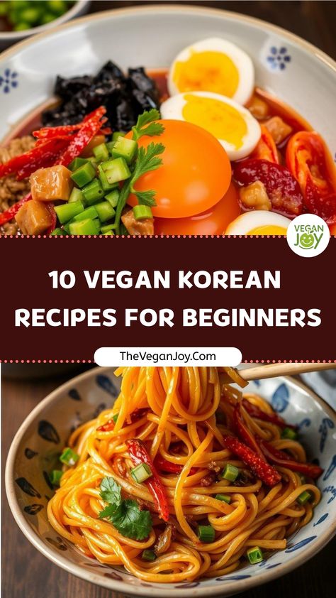 Craving Korean? These 10 vegan recipes will satisfy your taste buds guilt-free Vegan Korean Food Recipes, Korean Recipes Vegetarian, Vegetarian Korean Recipes, Korean Vegan Recipes, Vegan Korean Recipes, Vegan Korean Food, Fork Over Knives, Ube Recipes, Hamburger Helper Recipes