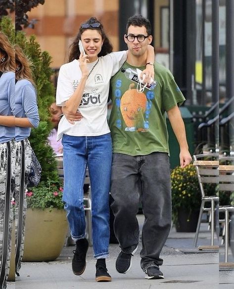 Street Style Outfits Casual, Margaret Qualley, Jack Antonoff, Couple Fits, Outfits Hombre, Stylish Couple, With Boyfriend, Model Inspo, Female Actresses