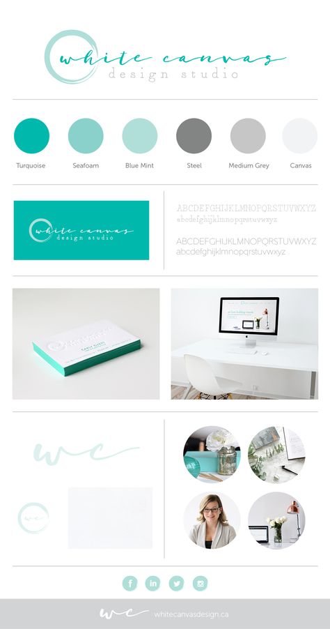 Turquoise Website Design, Tiffany Blue Branding, Turquoise Brand Identity, Pantone Graphic Design, Turquoise Logo Design, Brand Identity Design Layout, Graphic Design Logo Branding, Turquoise Business Cards, Turquoise Logo