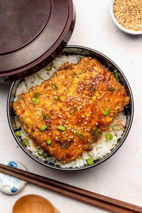 Vegan Teriyaki 'Salmon' 鮭の照り焼き (Teriyaki Tofu Fish) - Okonomi Kitchen Teriyaki Salmon Recipes, Rice Bowls Vegetarian, Tofu Salmon, Tofu Fish, Grilled Teriyaki Salmon, Vegan Japanese Food, Vegan Teriyaki, Plant Based Meat, Japanese Vegan