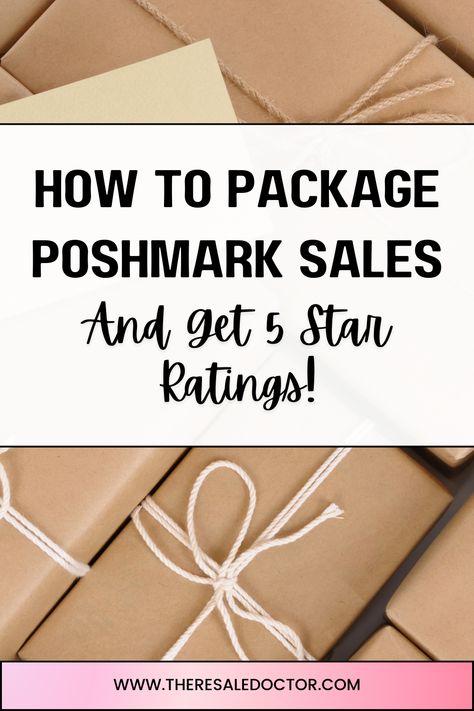 Poshmark Packaging Ideas, Reseller Tips, Poshmark Packaging, Poshmark Business, Selling Clothes Online, Poshmark Tips, Reselling Clothes, Reselling Business, Ebay Sales