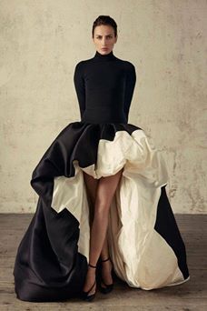 Dresses High Neck, Long Maxi Skirt, Stephane Rolland, Long Sleeve Evening Dresses, Couture Mode, High Low Skirt, England Fashion, Long Maxi Skirts, Plus Dresses