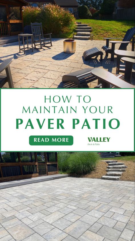 Patio Stepping Stones, Luxury Outdoor Living Space, Cleaning Pavers, Grey Pavers, Polymeric Sand, Luxury Outdoor Living, Patio Pictures, Outdoor Space Design, Insta Post Ideas