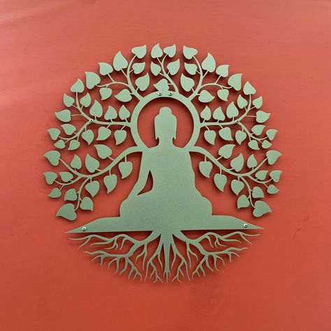 Yoga Rooms, Wall Art Buddha, Surf Artwork, Buddha Wall Decor, Tree Of Life Wall Art, Spiritual Wall Decor, Meditation Buddha, Art Buddha, Buddha Wall Art