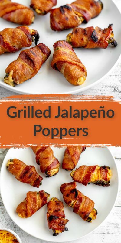 Grilled Sides, Grilled Jalapeno Poppers, Best Jalapeno Poppers, Fall Grilling, Grilling Guide, Bacon Wrapped Jalapeno Poppers, Jalapeno Popper Recipes, Grilling Ideas, Bacon Wrapped Jalapenos