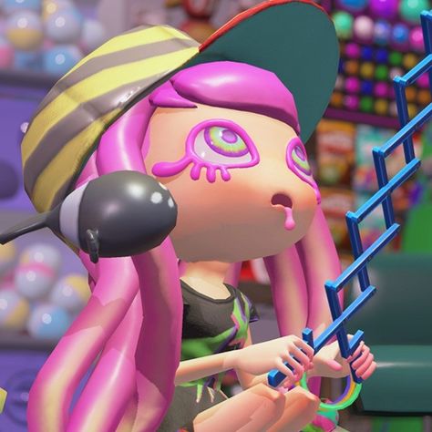 Harmony Splatoon Icon, Splatoon Harmony Fanart, Harmony Splatoon Fanart, Harmony Splatoon Pfp, Harmony Splatoon, Splatoon Pfp, Splat Tim, Splatoon Squid, Cartoon N