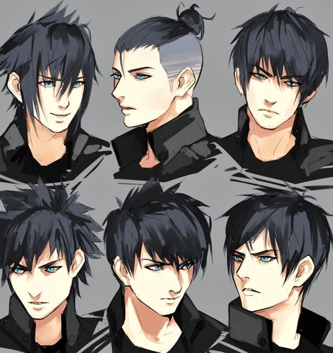 Draw Male Hair, Male Hair Drawing, Hair References Drawing, Hair Drawing Tutorial, Boy Hair Drawing, Drawing Male Hair, Spikey Hair, Tutorial Hairstyles, Anime Hairstyles Male