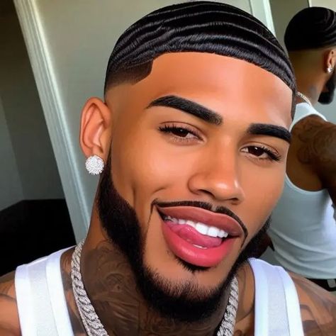 Dark Handsome Men, Fine Black Dudes, Black Man Haircut Fade, Black Dude, Black Men Haircuts, African Hair Braiding Styles, Beautiful Red Hair, Pelo Afro, Curly Hair Men