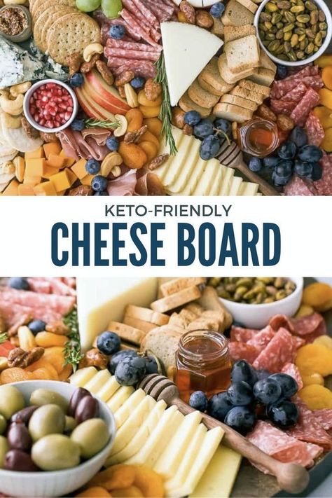 Create an impressive keto-friendly cheese board for your next gathering. This guide shows you how to assemble a delicious and visually stunning cheese platter. Perfect for holidays or any special occasion! Holiday Cheese Board, Holiday Cheese Boards, Holiday Cheese, Holiday Appetizers Recipes, Elegant Appetizers, Easy Holiday Recipes, Charcuterie Inspiration, Easy Party Food, Cheese Platter