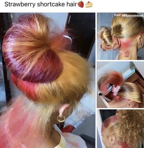 Pink And Blonde Skunk Stripe, Red Hair Pink Skunk Stripe, Dyed Natural Hair For Black Women Skunk Stripe, Dyed Locs Skunk Stripe, Blonde Skunk Stripe 4c Hair, Purple Natural Hair, Wigs Ideas, Stripe Hair, Dyed Dreads