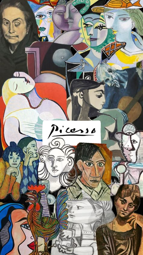 #picasso #cubismo #art #arte Pablo Picasso Collage, Picasso Collage, Art History Lessons, History Lessons, Pablo Picasso, Art History, Aesthetic Wallpapers, Opera, Collage