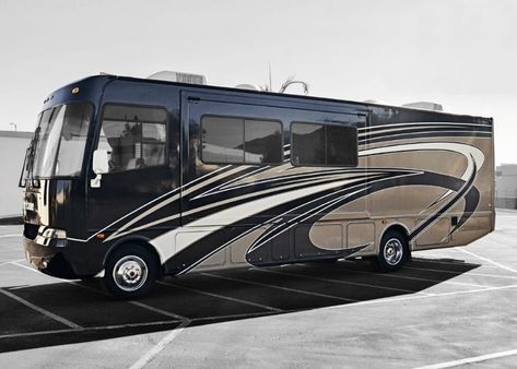 How Much Does It Cost to Wrap An RV with Examples Canadian Cabin, Motorhome Makeover, Motor Aesthetic, Rv Updates, Vegas Ideas, Five Survive, School Bus House, Rv Exterior, Rv Dreams