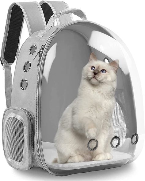 PROKEI Cat Backpack Carrier,Expandable Pet Bubble Backpack Airline Approved, Pet Travel Carrying Bag for Small Medium Cats and Puppy with Hiking Walking Outdoor Use Bubble Backpack, Cat Carrier Bag, Cat Backpack Carrier, Pet Travel Bag, Dog Backpack, Cat Backpack, Pet Bag, Transparent Bag, Cat Carrier