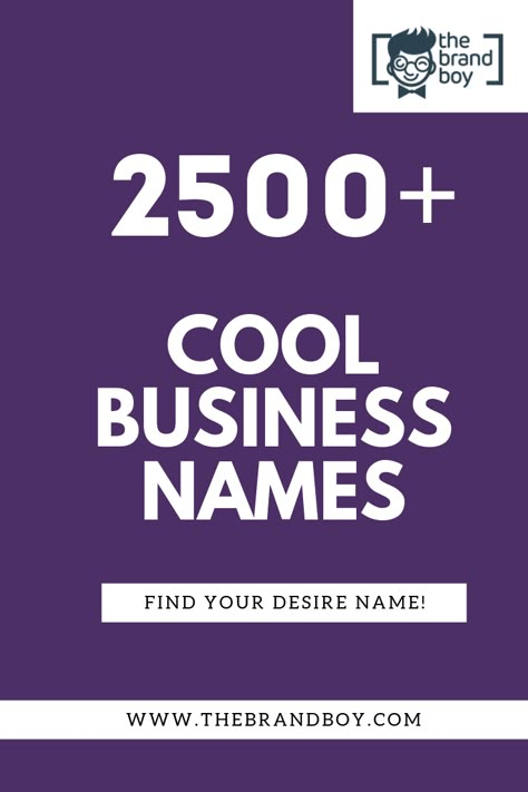 Unique Company Names List, Creative Business Names List, Logo Online Shop Design, Good Company Names, Unique Company Names, Names For Companies, Making A Logo, Catchy Business Name Ideas, Store Names Ideas