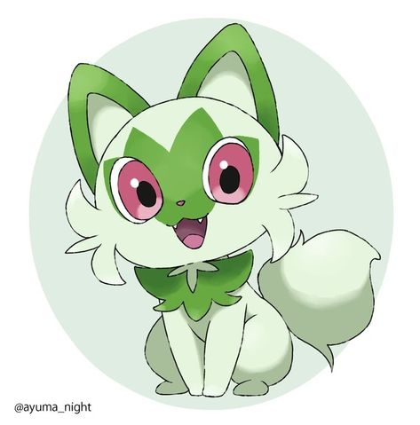 Grass Pokemon Trainer, Sprigatito Fanart, Sprigatito Pokemon, Pokemon Sprigatito, Genshin Fandom, Grass Pokemon, Plant Pokemon, Fanart Pokemon, Pokemon Violet