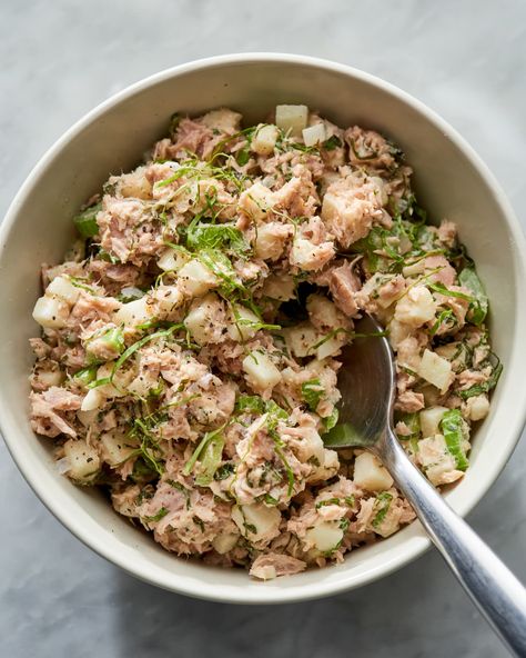 Martha's Favorite Tuna Salad Recipe | Kitchn Tuna Salad Recipes, Emily Mariko, Recipes Tuna, Tuna Salad Ingredients, Best Tuna Salad Recipe, Best Tuna Salad, Martha Stewart Recipes, Tuna Salad Recipe, Famous Recipe