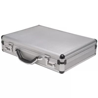 RoadPro 17.5 in. x 4 in. x 13 in. Silver Aluminum Briefcase Metal Attache Case for Men Or Women - Medium at Tractor Supply Co. Aluminum Briefcase, Tractor Supplies, Tractor Supply, The 4, Tractor, Customer Service, For Men, Silver