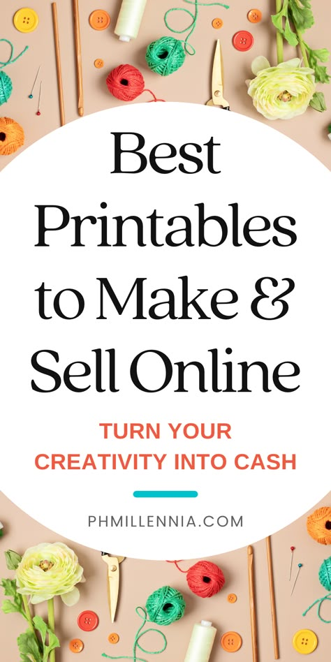 Best Printables to Make and Sell Online | Digital Printables & Downloads | Etsy | phmillennia.com | Business Printable Planner by  Scott Swaim Digital Products 2023, Best Printables, Selling Printables, Printable Products, Diy Social Media, Online Selling, Money Making Jobs, Canva Tutorial, Create Digital Product