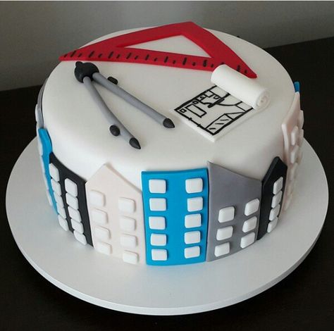 Architect Party, Architect Cake, Architecture Cake, Superman Cakes, Ing Civil, Cupcake Designs, Cakes For Men, Cake Designs Birthday, Graduation Cakes