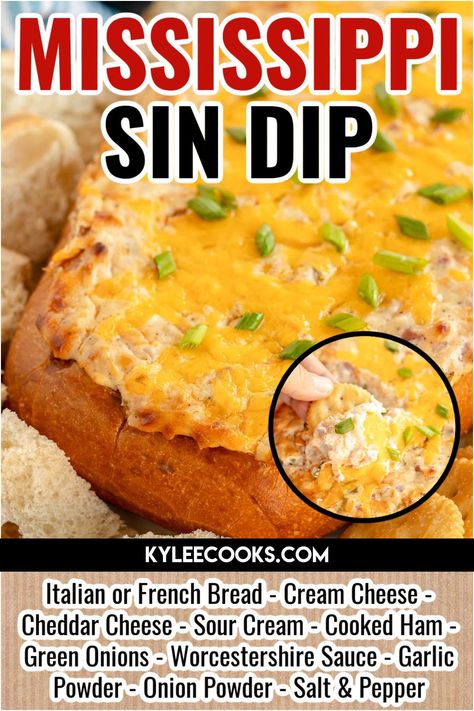 Mississippi Sin Dip Recipe, Affordable Dinner Recipes, Meal Ideas For Families, Simple Crockpot Recipes, Sin Dip, Mississippi Sin Dip, Bread Bowl Dip, Budget Meal Ideas, Bagel Dip