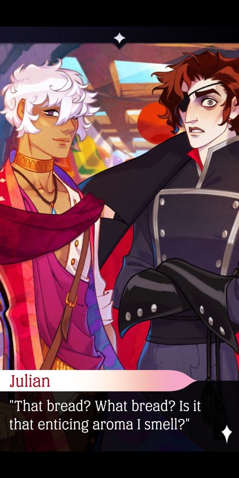 Julian and Asra - The Arcana Julian X Asra, Julian Devorak, Arcana Game, Playful Kiss, Magic Man, Novel Games, Otome Games, Shall We Date, Summer Is Coming