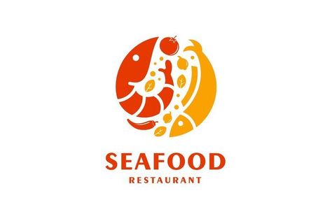 Seafood or restaurant logo logopedia #logodesigner #premadelogo🥀 Seafood Restaurant Logo Design, Seafood Restaurant Logo, A4 Size Paper Border Design Flower, Resturant Logo, Sushi Logo, Logo Design Graphics, Snapchat Template, Aqua Culture, Free Font Download