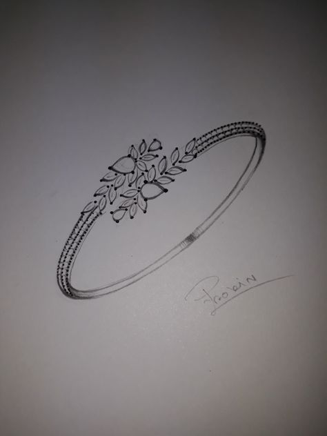 Bangles Drawing Sketch, Bracelet Sketch Design, Bangles Illustration, Bangle Illustration, Jewellery Design Sketches For Beginners, Jewelry Illustration Design, Bracelet Sketch, Bracelet Drawing, Rings Illustration