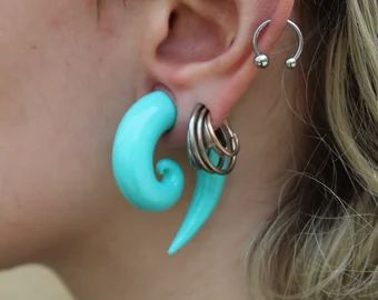 MoonphasesJewellery (by Moon Phases) - Etsy Ukraine Small Ear Gauges, Faux Gauges, Ear Tapers, Gauge Earrings, Bird Skull, Gauged Earrings, Ear Gauges, Plugs Earrings, Stretched Ears