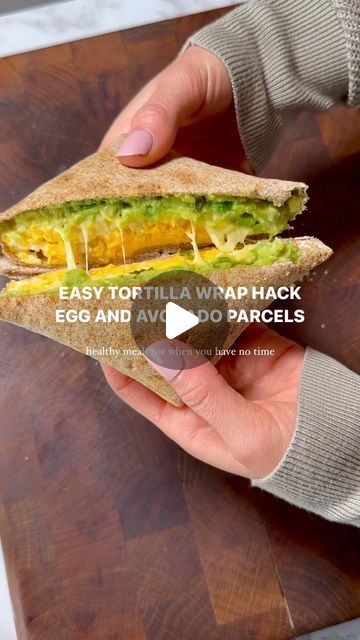 Emily English on Instagram: "TORTILLA WRAP HACK EGG AND AVOCADO PARCELS 👇🏼  For breakfast or lunch, you have got to try these toasted tortilla wrap parcels filled with spicy avocado, oozy cheese and scrambled egg. Ready in under 10 minutes and totally delicious.   You will need 1 wholemeal wrap  2 eggs  1 slice sharp cheddar  1/4 medium avocado  Fresh parsley  Tabasco ( or diced jalapeño) 1 spring onion   Mash the avocado with finely diced spring onion, a few shakes of tabasco, salt, pepper and freshly chopped parsley. Scramble the egg. Place the avocado into the centre of the wrap, then the cheese then the egg. Finish with extra black pepper and salt, fold into a parcel and spray with oil. Air fry or pan fry for 6-8 minutes at 200c fan until crisp and golden.   #breakfast #breakfastidea Toasted Tortilla, Tortilla Wrap Hack, Emily English, Tortilla Wrap, Pan Fry, Scrambled Egg, Tortilla Wraps, Sharp Cheddar, Air Fry