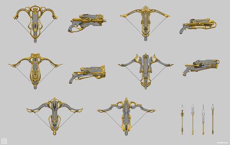 Zhuge Prime Crossbow Concept Art from Warframe #art #artwork #gameart #gameartwork #videogameart #conceptart #illustration #warframe #warframeart #weapondesign #weaponart #futuristicweapons #weaponconceptart Crossbow Concept Art, Warframe Prime, Armour Design, Warframe Art, Bow Arrows, Crossbow, Armor Concept, Game Artwork, Fantasy World