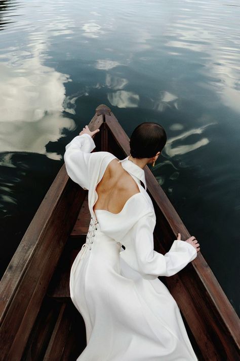 Boat Fashion, Fashion Landscape, Fashion Photography Inspiration, Photoshoot Concept, Fashion Photoshoot, Photography Inspo, Fashion Shoot, Fashion Poses, Set Design