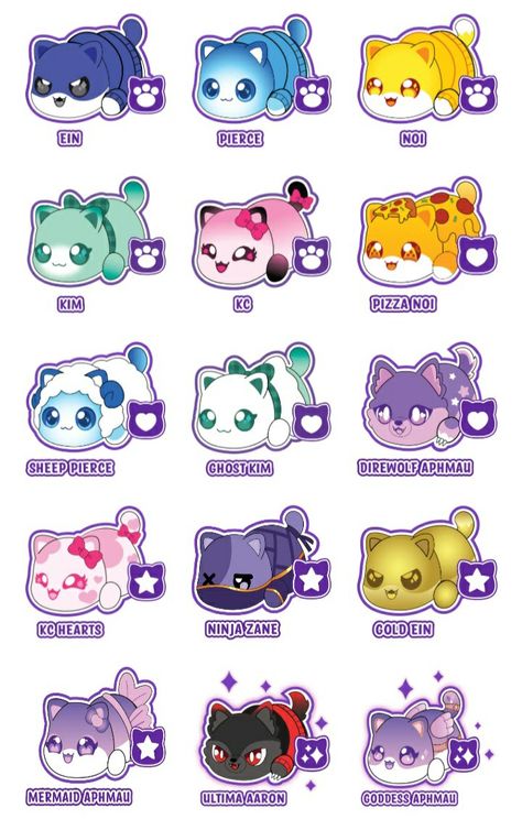 Meemeows Aphmau Cake, Aphmau Drawings Easy, Aphmau Meemeows Plush, Aphmau Stickers, Which Cat Are You, Meemeows Aphmau, Aphmau Plush, Aphmau And Friends, Plush Drawing