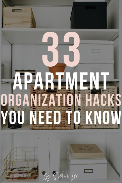 Mar 29, 2021 - These apartment organization hacks are so good you'll be wishing you knew them sooner. From cleaning to decorating, these are the best apartment hacks. Apartment Organization Hacks, Apartment Hacks Organizing, Small Apartment Hacks, Small Apartment Organization, Apartment Hacks, Apartment Checklist, Apartment Storage, Apartment Decorating On A Budget, Apartment Decoration