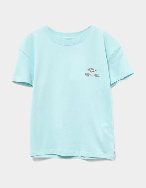 RIP CURL Shore Break Girls Tee Preppy Tee Shirts, Beachy T Shirts, Cute Summer Tees, Lacrosse Fits, Summer Graphic Tees, Preppy Tee, Cute Summer Shirts, Summer Wishlist, Preppy Tops