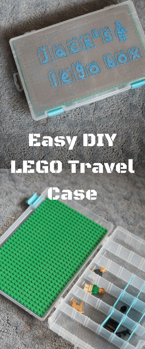 LEGO Storage / LEGO Travel Tray / LEGO Craft / DIY Travel Case / LEGO, LEGO, LEGO / LEGO Ideas Diy Lego Travel Case, Travel Lego Box Diy, Lego Boxes Diy, Lego Travel Case, Lego Tray, Lego Diy Crafts, Travel Tray, Diy Lego, Lego Gifts