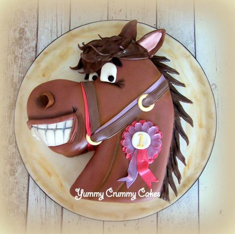 Cheesy horse Stafford Uk, Cowboy Birthday Cakes, Horse Birthday Cake, Horse Cookies, Girly Cakes, Horse Cake, Farm Cake, Cake Maker, Adult Birthday Cakes