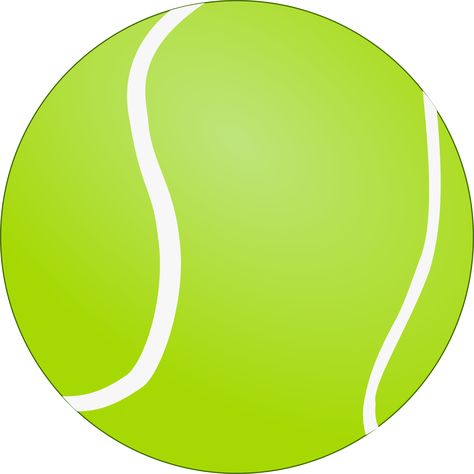 Tennis Ball - Bola de Tenis by @lunik, A tennis ball., on @openclipart Dallas Cowboys Clipart, Locker Signs, Sports Theme Classroom, Mom Frame, Tennis Art, Sports Clips, Tennis Party, Painted Canvas Shoes, Tennis Match